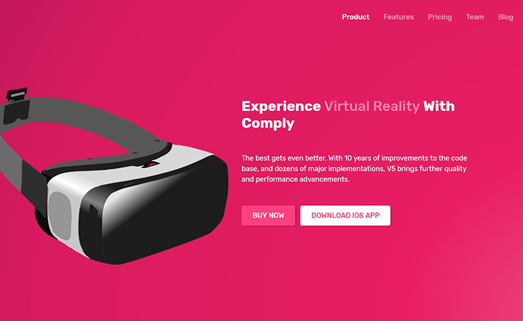 合规 – 由bootstrap4 提供支持的免费产品应用程序推广登陆落地页模板自适应HTML5网站模板免费下载