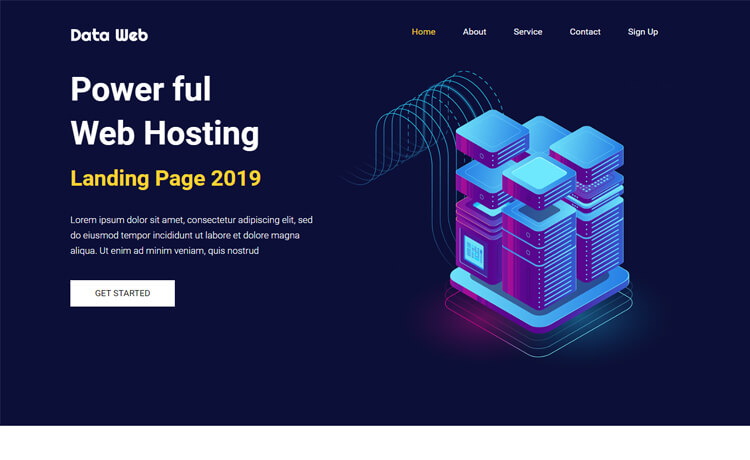 具有专业的设计免费单页bootstrap 4 网站服务器在线运营托管网站模板自适应HTML5网站模板免费下载