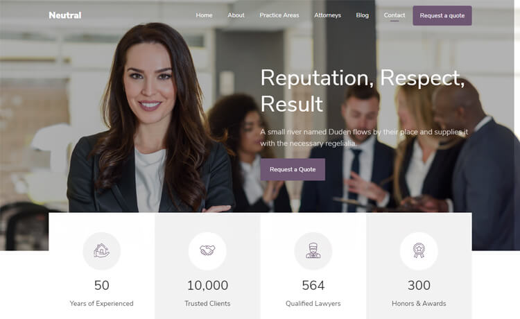 精通技术的尖端功能免费Bootstrap 4 初创小型公司企业机构商业网站模板自适应HTML5网站模板免费下载